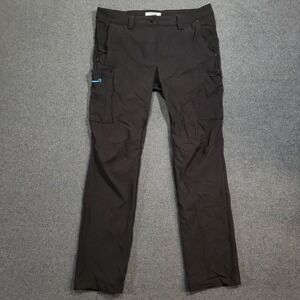 Amazon Uniform Pants Luly Yang Women M (8-10) 31" Inseam Black Cargo Performance